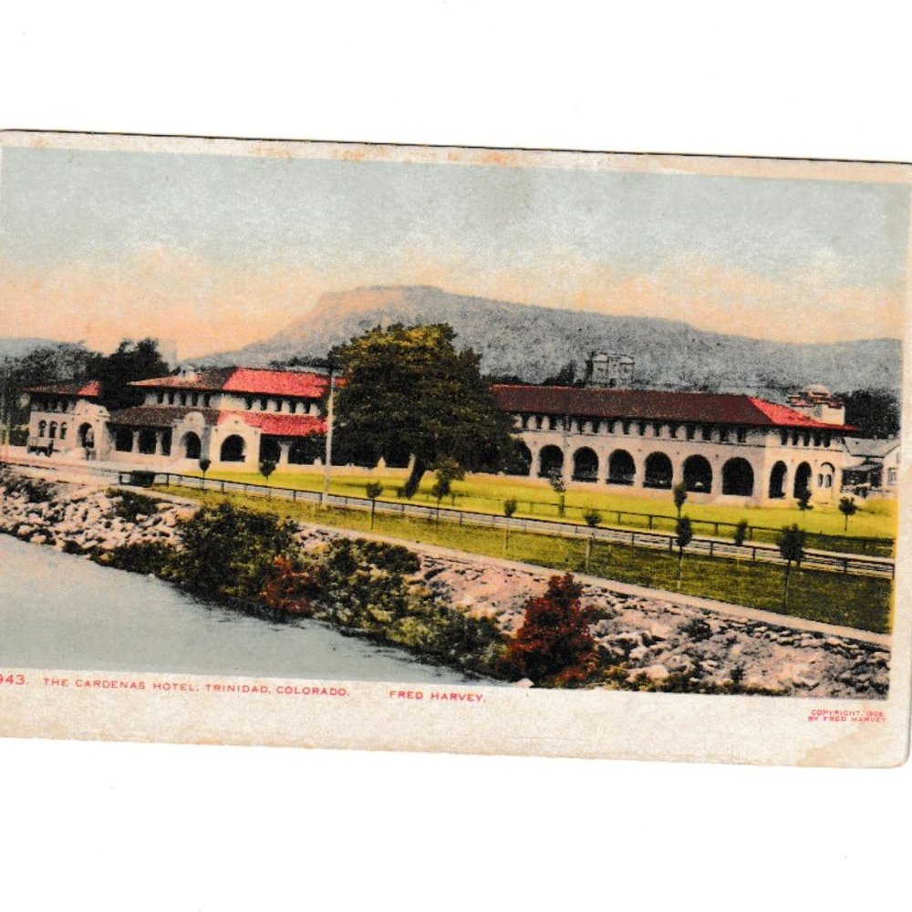 Vintage 1906 Post Card The Cardenas Hotel Trinidad, Colorado